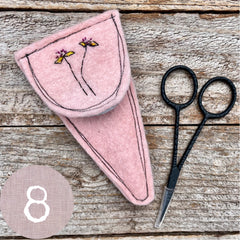 plant-dyed botanical scissor slips