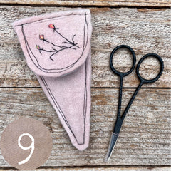 plant-dyed botanical scissor slips