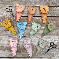 plant-dyed botanical scissor slips