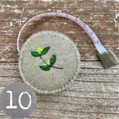 plant-dyed botanical tape measures