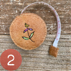 plant-dyed botanical tape measures