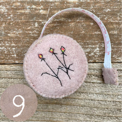 plant-dyed botanical tape measures