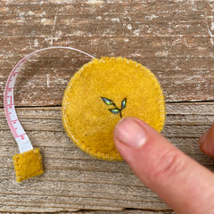 plant-dyed botanical tape measures