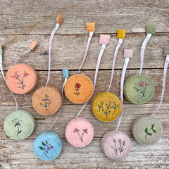 plant-dyed botanical tape measures