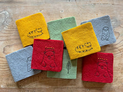 chubby little felt journal: 12 colors/designs