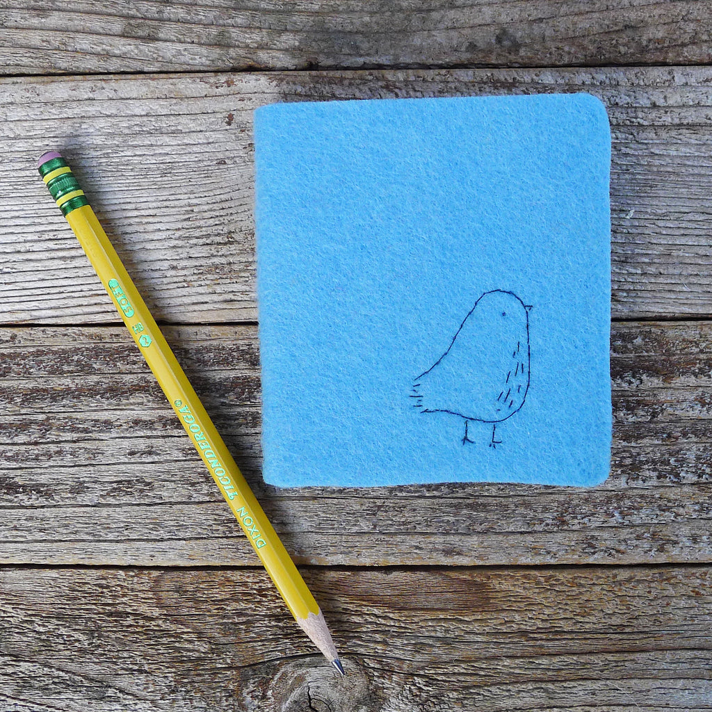 little felt journal: little bird