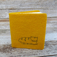 little felt journal: cat
