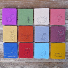 little felt journal: sheep