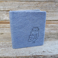 little felt journal: owl