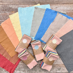 10" squares: plant-dyed 5oz organic cotton/hemp muslin