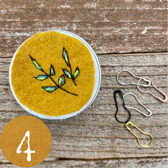 plant-dyed botanical notions tin