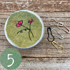 plant-dyed botanical notions tin