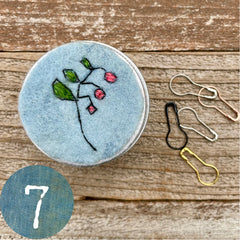 plant-dyed botanical notions tin