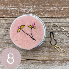 plant-dyed botanical notions tin