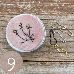 plant-dyed botanical notions tin