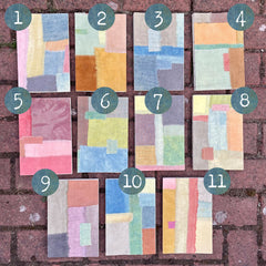 large plant-dyed patchwork handbound journal