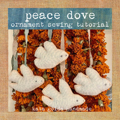 sewing tutorial: peace dove ornament