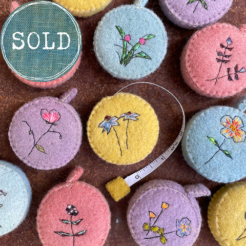 plant-dyed botanical tape measure