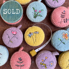 plant-dyed botanical tape measure