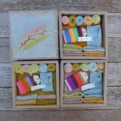 homegrown & home-dyed treasure box for the stitcher