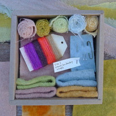 homegrown & home-dyed treasure box for the stitcher