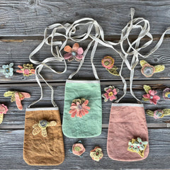 plant-dyed pocket purse