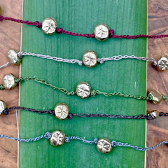 five charm seed bracelet