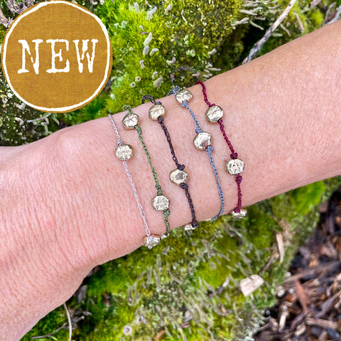 five charm seed bracelet