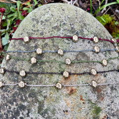 five charm seed bracelet