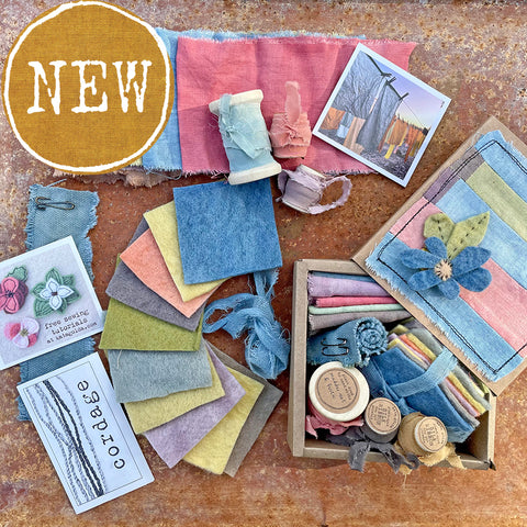 spring plant-dyed treasure box for the stitcher