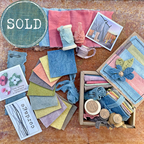 spring plant-dyed treasure box for the stitcher