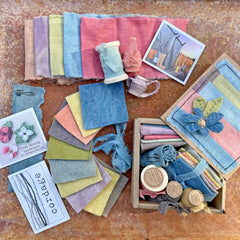 spring plant-dyed treasure box for the stitcher