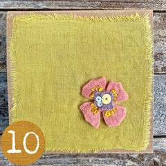 spring home-dyed treasure box for the stitcher