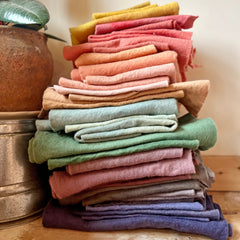 plant-dyed botanical tape measures: yellows & browns