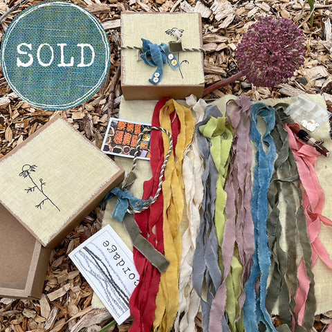 summer plant-dyed treasure box for the stitcher