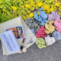 summer plant-dyed treasure box for the stitcher