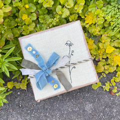 summer plant-dyed treasure box for the stitcher