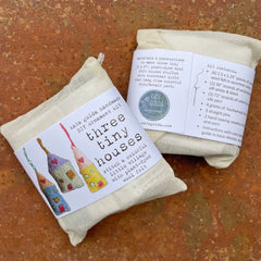 DIY three tiny house ornaments