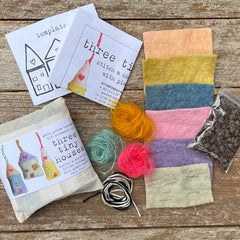 DIY three tiny house ornaments