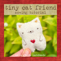 sewing tutorial: tiny cat friend
