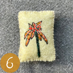 tiny botanical pin cushion