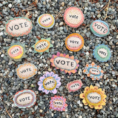 vote button (fundraiser!)
