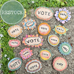 vote button (fundraiser!)