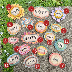 vote button (fundraiser!)