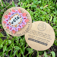 vote button (fundraiser!)