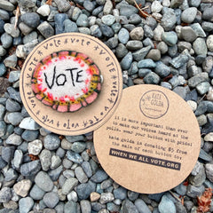 vote button (fundraiser!)