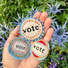 vote button (fundraiser!)