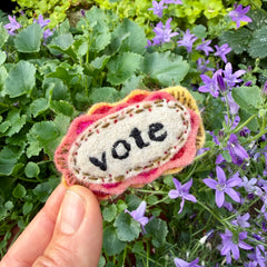 vote button (fundraiser!)