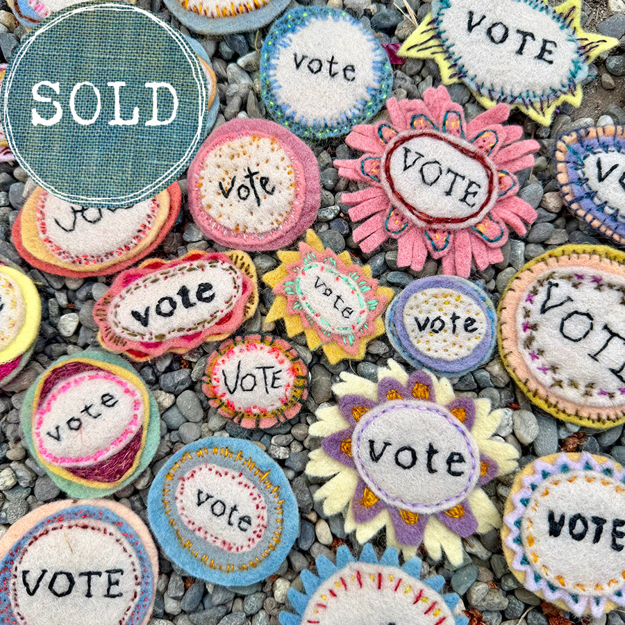 vote button (fundraiser!)