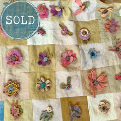 wool felt flower pins